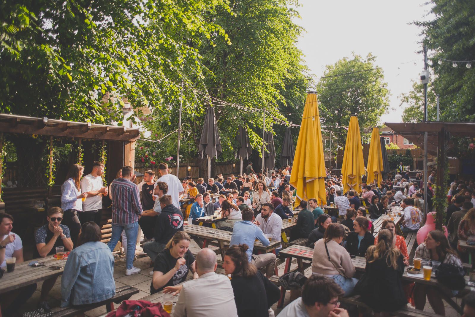 Pub Gardens In West London